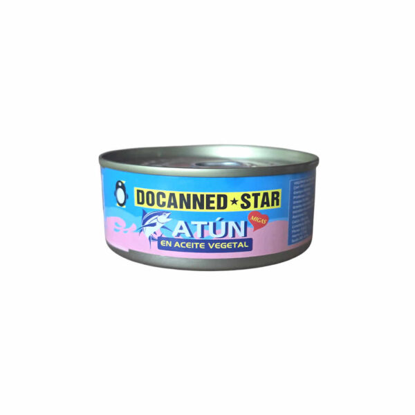 Atún en Aceite Docanned 140g en lata 140g, ideal para recetas gourmet