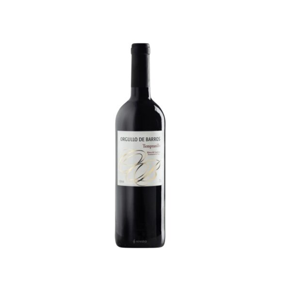 Vino Orgullo De Barros Tempranillo 14° Vol - Botella 750ml - Aroma afrutado y equilibrado