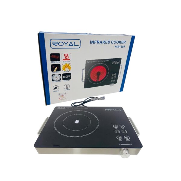 Cocina Eléctrica Infrarroja Royal Modelo RIR1500 - Electrodoméstico con pantalla digital