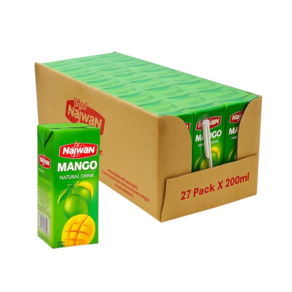 Zumo De Frutas Sabor Mango Najwan 200ml x27 - Variedad de productos esenciales