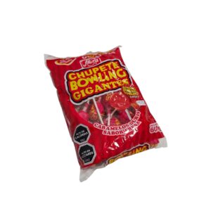 Chupete Bowling Rojo Bolsa de 24ud de 25g