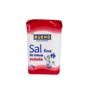 Sal Fina Yodada Sal Fina De Mesa Yodada 1Kg - Producto esencial para cocina yodada