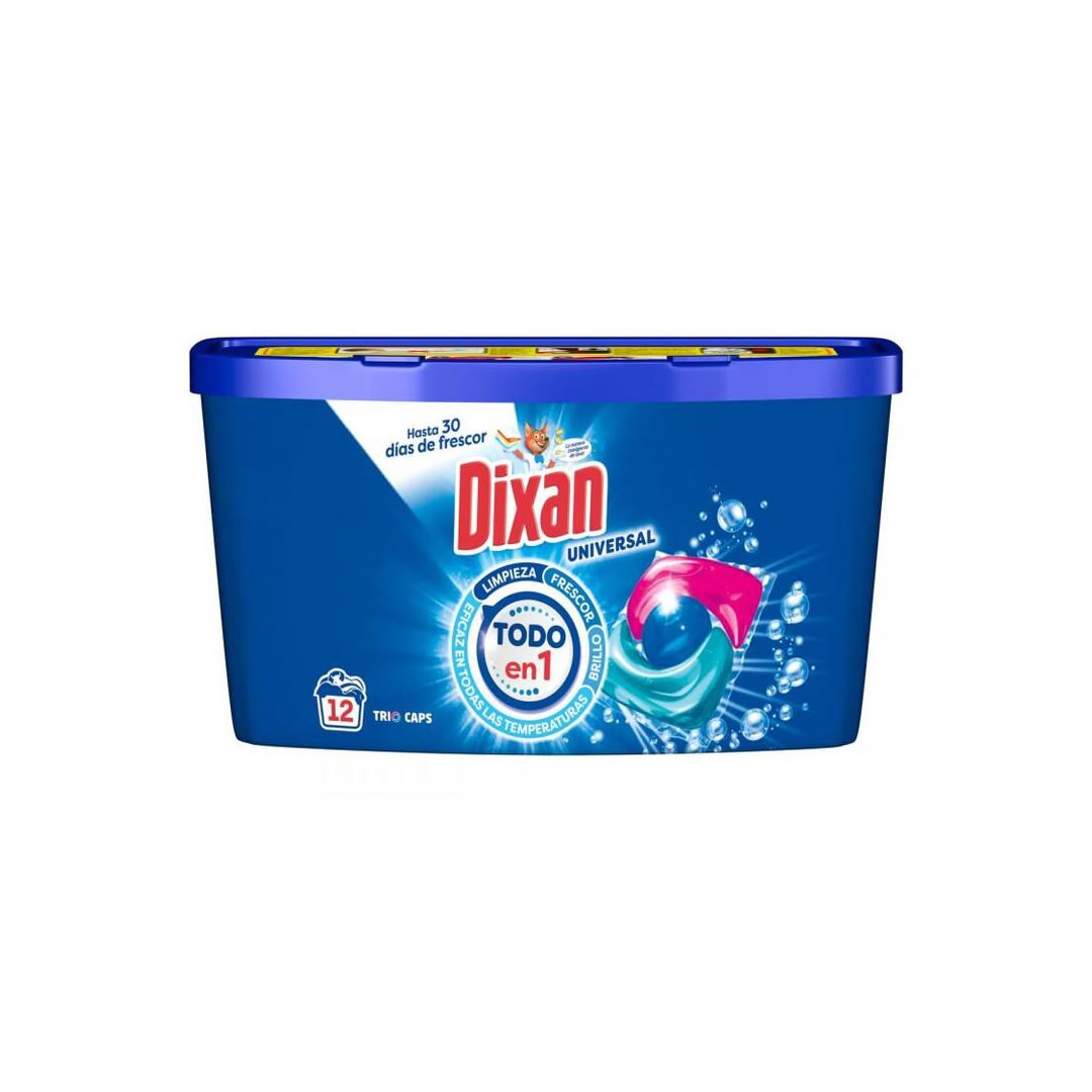 DET CAPS 12U DIXAN TRIPLETS Detergente Cápsulas Dixan 12uds para lavandería