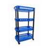 Organizador Plástico con Ruedas 4 Niveles Organizador Plástico Multiusos con Ruedas 4 Niveles