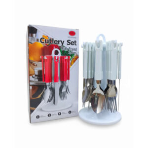 Set Cubiertos Organizador Giratorio Set Cubiertos con Soporte Organizador Giratorio 24pzas - Producto cocina