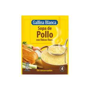 Sopa de Pollo con Fideos Gallina Blanca 68g - Esencial Pack