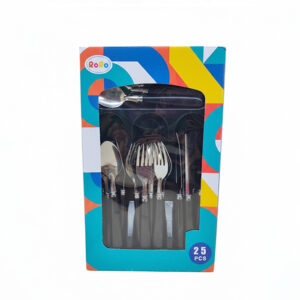 Set Cubiertos 25 pcs - Conjunto de cubiertos de 25 piezas para el hogar