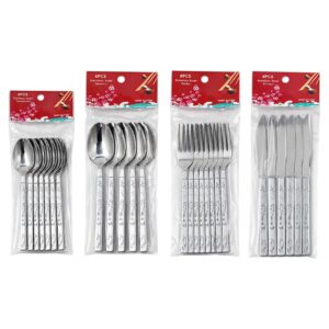 Set Cubiertos Acero Inoxidable 24ud - Producto para el hogar