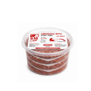 Hamburguesas Res Cerdo 4ud Hamburguesas de Res y Cerdo 4ud 110g - Producto gourmet para cocinar