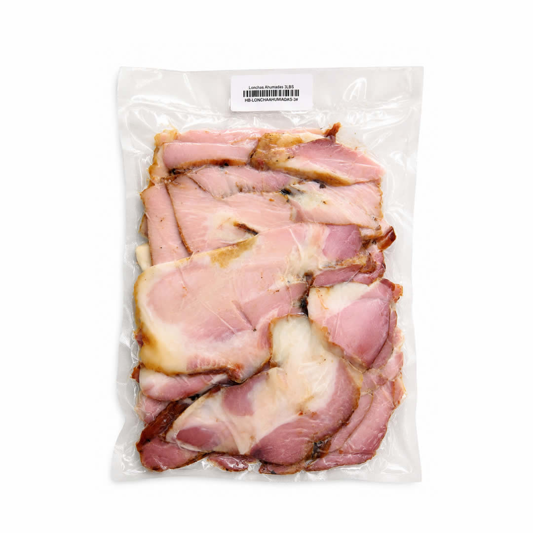 loncha de cerdo ahumado al vacio 2lb Loncha de Cerdo Ahumado al Vacío 3Lb Loncha de cerdo ahumado al vacío de 3Lb, producto de alta calidad