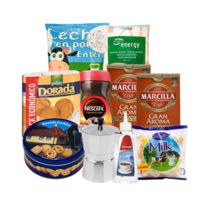 Combo Papá Dinámico con productos de alimentación y aseo