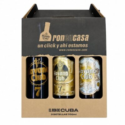 Ron Havana Club Añejo 7 Años Ediciones Limitadas 700ml pack de 3 Botellas