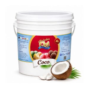 Helado CID sabor Coco 4L, ideal para compartir momentos dulces