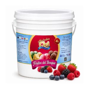 Helado CID sabor Fruto del Bosque 4L, delicioso y cremoso