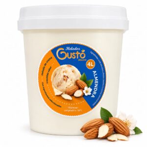 Helado Sabor Almendra Gustó 4Lt