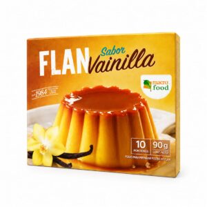 Flan Sabor Vainilla Macro Food 90g